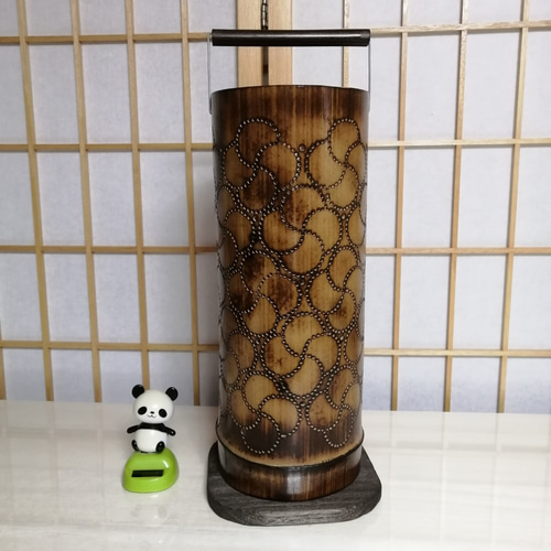 癒し灯火 竹行灯 No23218 その他インテリア雑貨 ふー's shop 通販