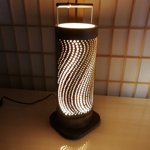 癒し灯火 竹行灯 No23219 その他インテリア雑貨 ふー's shop 通販