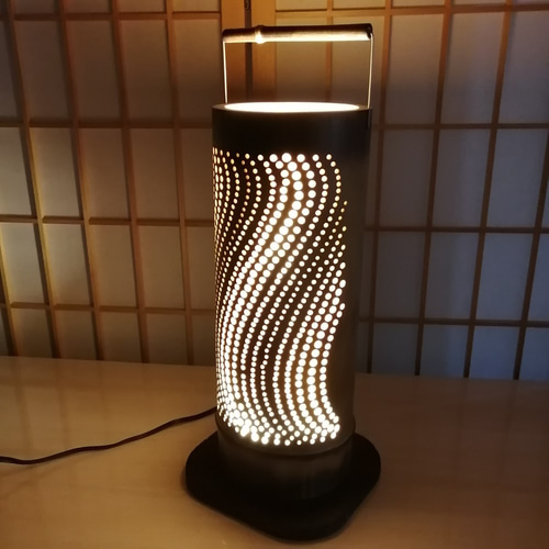 癒し灯火 竹行灯 No23219 その他インテリア雑貨 ふー's shop 通販