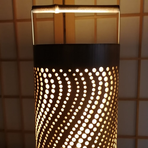 癒し灯火 竹行灯 No23219 その他インテリア雑貨 ふー's shop 通販