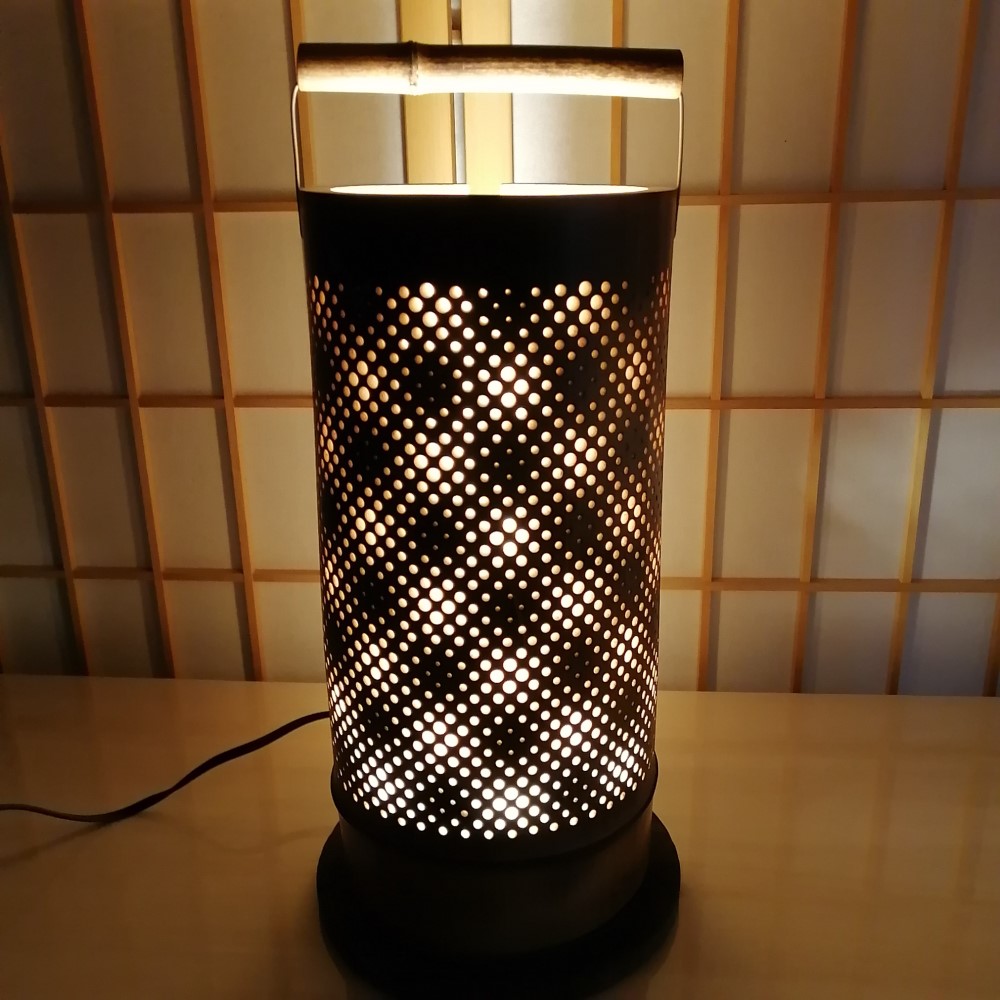 癒し灯火　竹行灯　No23221