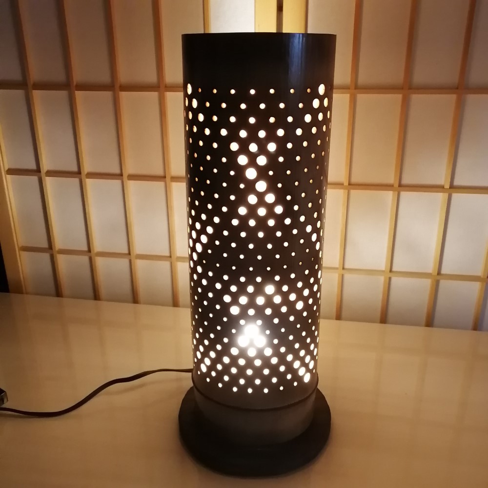 癒し灯火　竹行灯　No23227