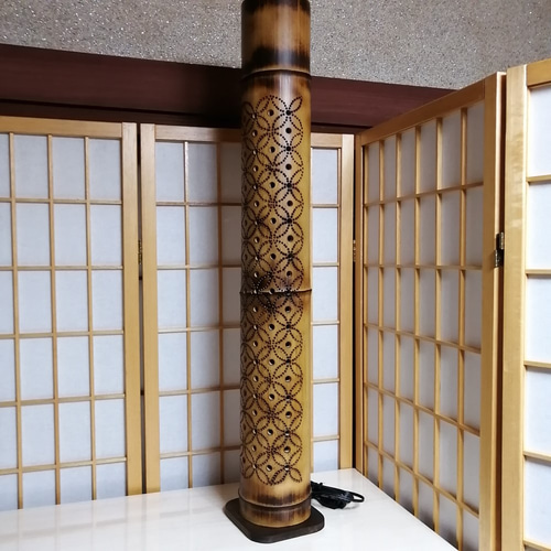 癒し灯火　竹行灯　No23233 癒し灯火 竹行灯 No23233 その他インテリア雑貨 ふー's shop 通販