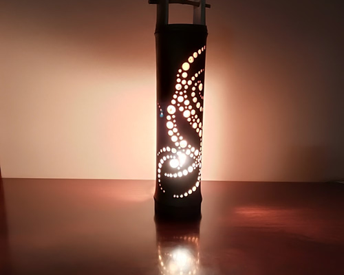 癒し灯火 竹灯籠 No23105 その他インテリア雑貨 ふー's shop 通販