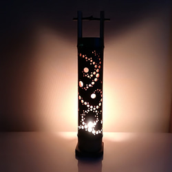 癒し灯火 竹行灯 No23243 スタンドライト・テーブルランプ ふー's shop