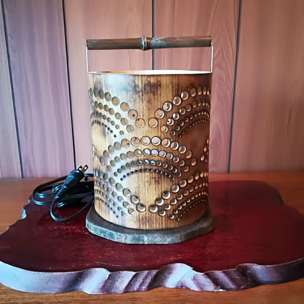 癒し灯火　竹行灯　No23181