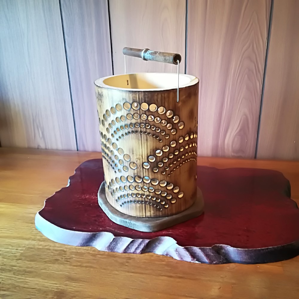 癒し灯火　竹行灯　No23181