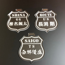 ☆江戸文字ネームタグ☆ゴルフ ネームプレート☆ ゴールド・シルバー