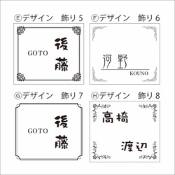 ✨ステンレスフレーム表札✨おしゃれな飾枠付き◾️12cm正方形◾️マットブラック 3枚目の画像