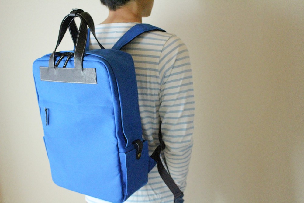 ちょこぼんや】帯リメイク チャーム捻り留め具付スクエア型リュック