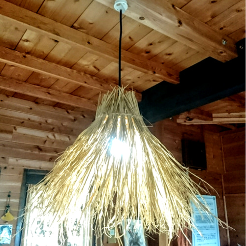インテリア照明 昭和初期 ワラ傘☆ シーリングライト・ペンダント