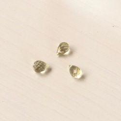 14kgf /春色宝石質レモンクォーツの一粒ネックレス/ 6枚目の画像