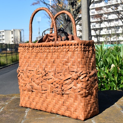 山葡萄籠バッグ (大)内袋・Dカン付き