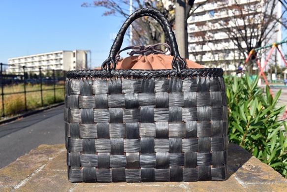 【天然素材】 山胡桃籠バッグ/トートバッグ/ 手提げ籠 天然素材】 山胡桃籠バッグ/トートバッグ/ 手提げ籠 天然素材】 山胡桃