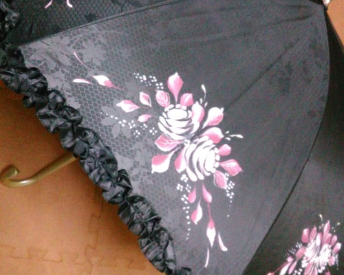 日傘 晴雨兼用 傘 薔薇 トールペイント 傘・日傘 marie 通販