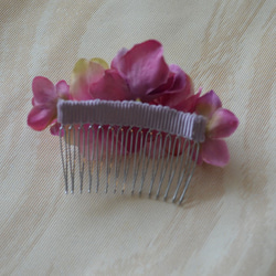 和装・浴衣に！　アーティフィシャル紫陽花の髪飾り　 3枚目の画像