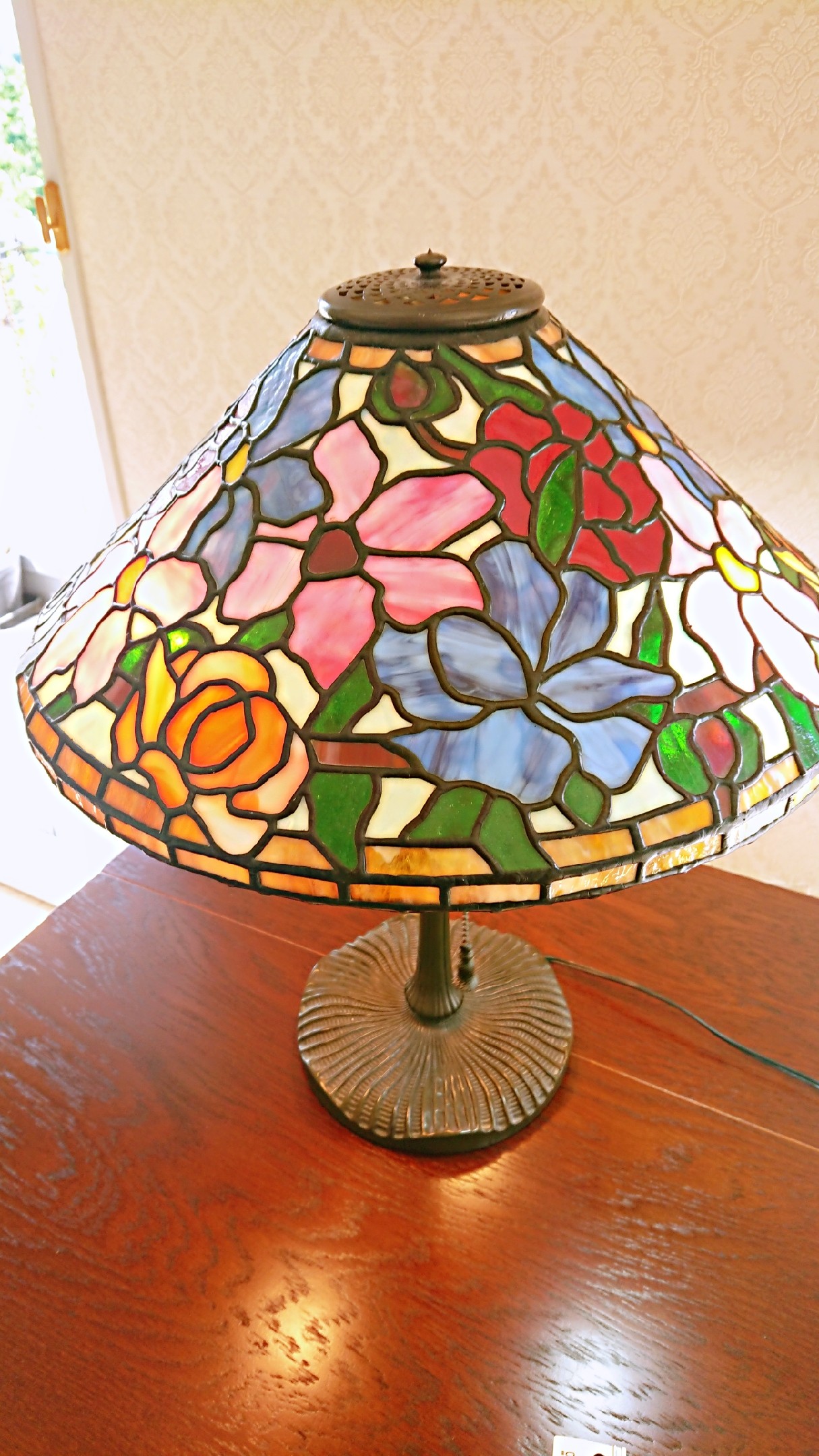 ステンドグラス スタンドランプ