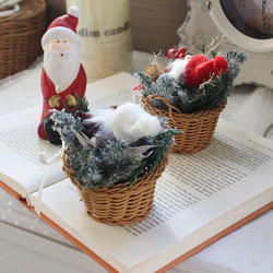 サンタのミニバスケット 6枚目の画像
