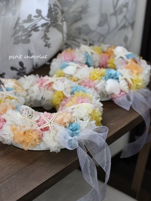 パステルシェルリース