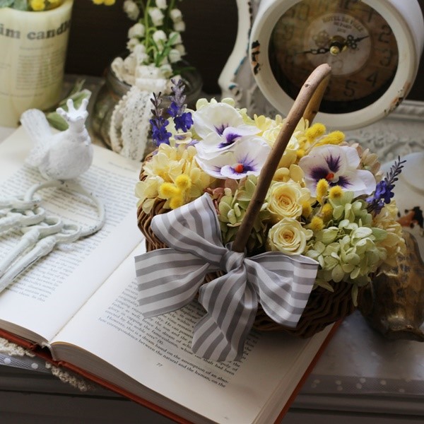 パンジーバスケット