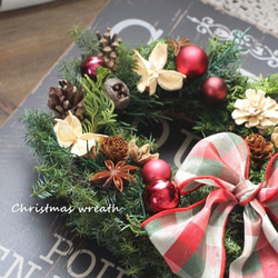 クリスマスリース(*^^*) フレッシュリース　木の実リース クリスマスリース(*^^*) フレッシュリース 木の実リース