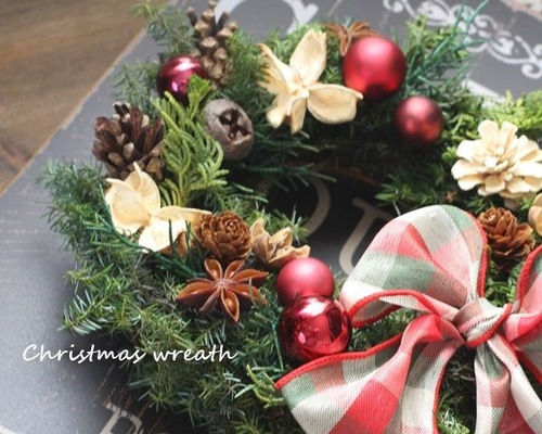 クリスマスリース（SSサイズ） プリザーブドフラワー petit