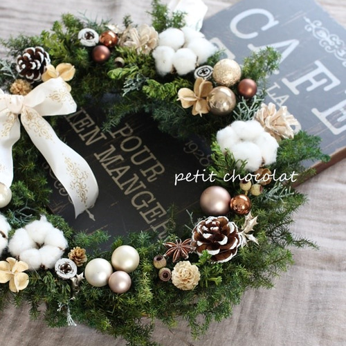 ☆28 ・30・31クリスマスリース ハンドメイドリース 28 ・30・31