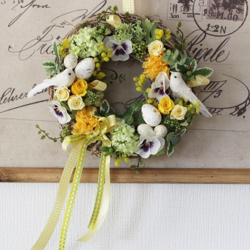 イースターリース プリザーブドフラワー petit chocolat 通販 3717094