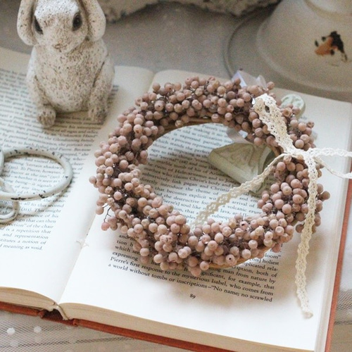 reo様ピンクペッパーベリーのハーフリース