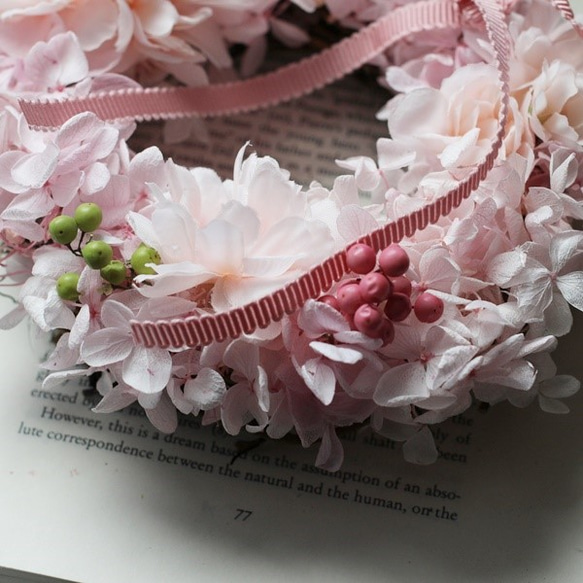 桜のピンクミニリース 3枚目の画像