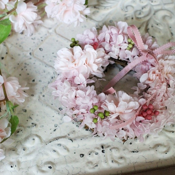 桜のピンクミニリース 7枚目の画像