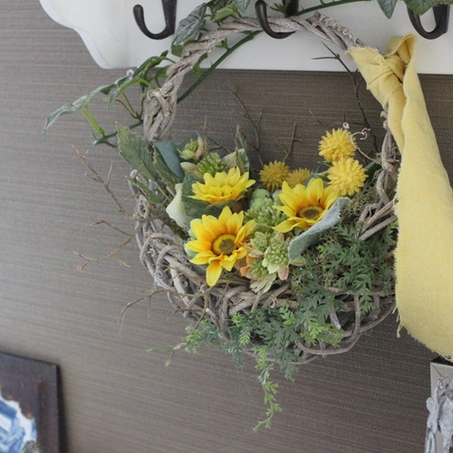 ひまわりのリース　ご注文承ります♪ 0a1235d747e4bb912fd8cd92389416