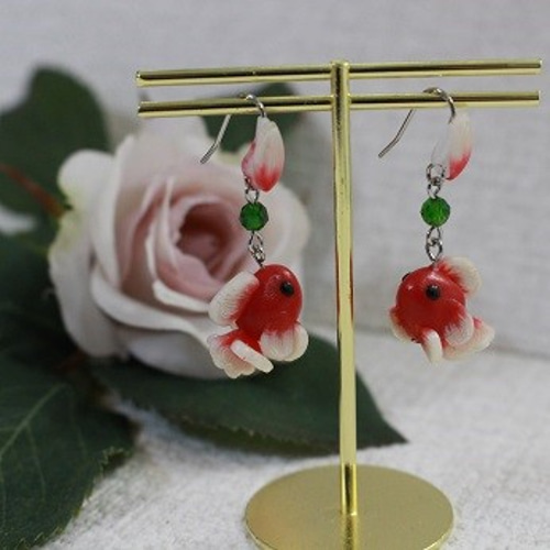 【593】さくらんぼのピアス／樹脂粘土 593】さくらんぼのピアス／樹脂粘土 593】さくらんぼのピアス