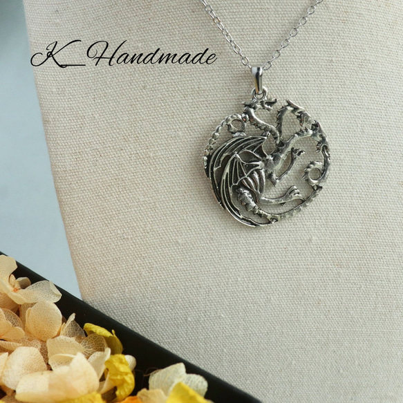 ドラゴンのネックレス ネックレス・ペンダント k🍀ハンドメイド
