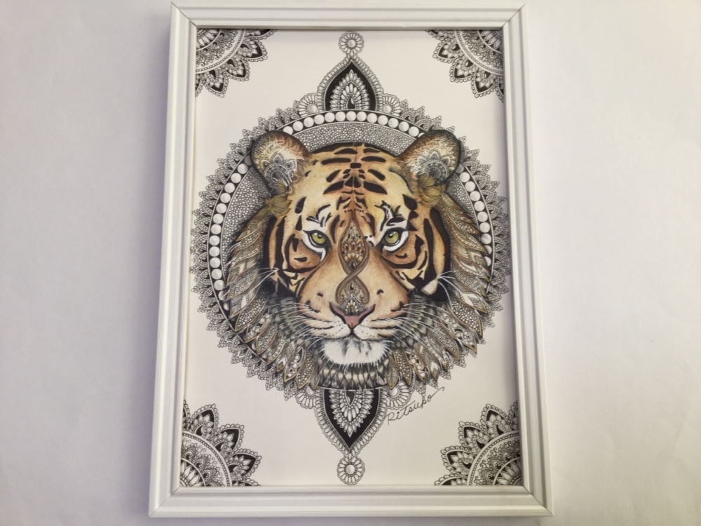 原画 肉筆 百貨店出展 トラ 虎 絵画 絵 アート 絵画 SHOP EGB