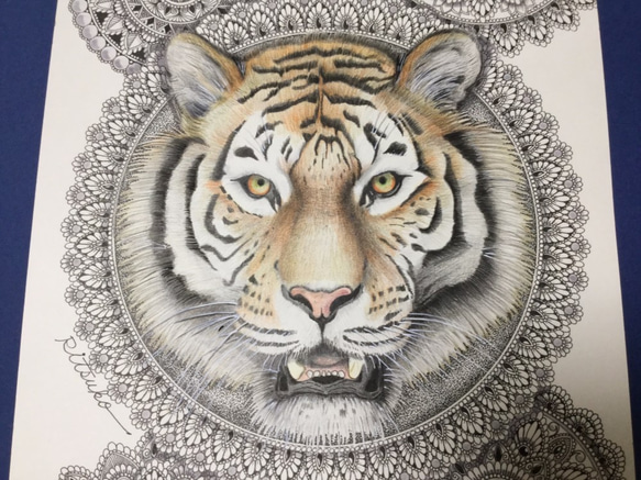 【490】 オリジナル 手描きイラスト フラン ボールペン画 直筆原画 一点物 490】 オリジナル 手描きイラスト フラン ボールペン画 直筆原画 一点