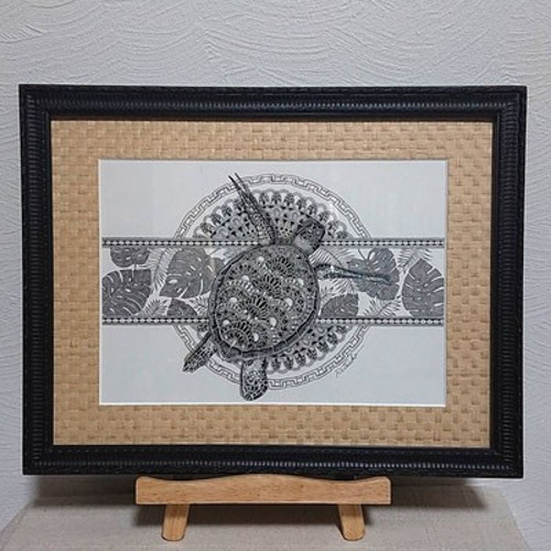 最新作 原画 肉筆 一点もの ボールペンアート 額装付き 百貨店 最新作 原画 肉筆 一点もの ボールペンアート 額装付き 百貨店