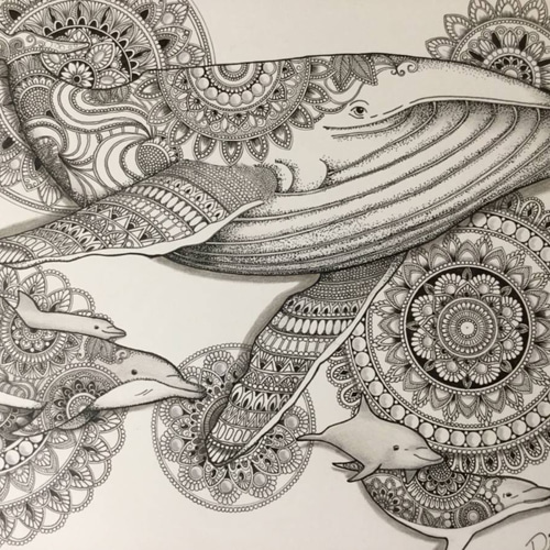 必見 最新作 原画 肉筆 一点もの ボールペンアート 額装付き 百貨店