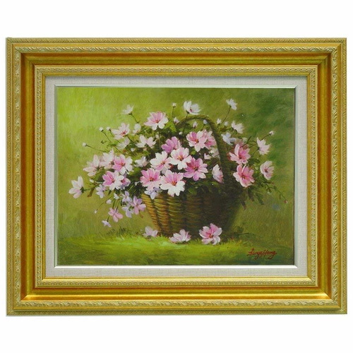 肉筆 手書き 油絵 縁起物 開運 縁起モノ 額装付き 運気アップ 新品