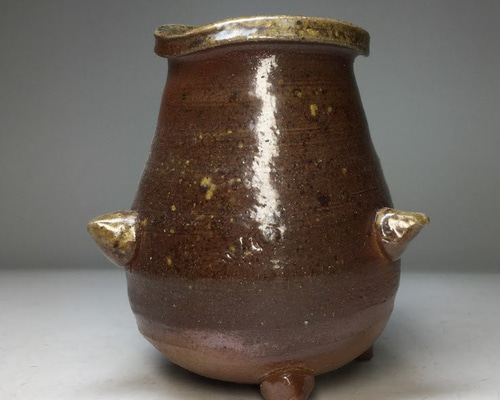 尻張り花入れ　備前焼　33 2024特集 尻張り花入れ 備前焼 33 工芸品 - 工芸品