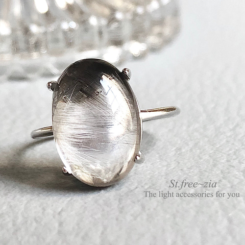 天然石　ジルコン　ルース　リング　天然石アクセサリー　オーダーリング bonbon オクタゴンカット天然石リング Silver925 ニッケルフリー
