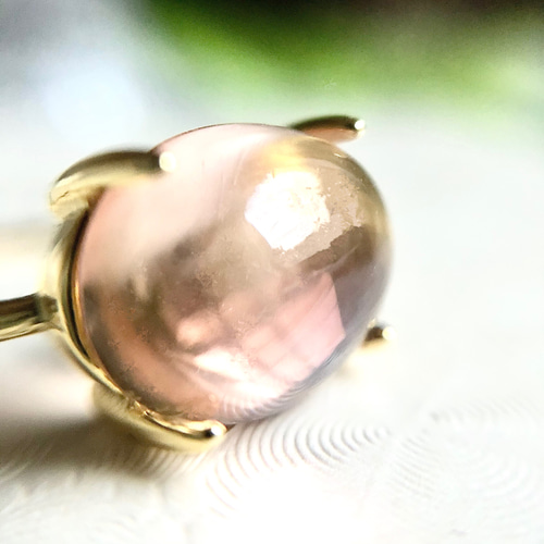 Silver925【希少】宝石質オレゴンサンストーン・10×8mm☆天然石リング 