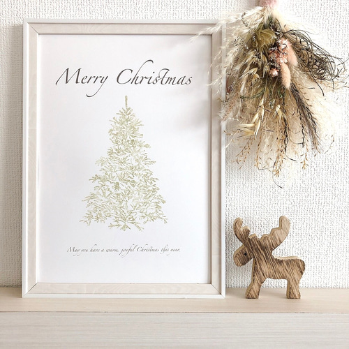 送料無料♡ クリスマス ポスター 【A4サイズ】 雑貨・その他 momo(産後