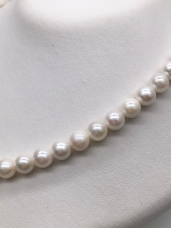 白くて丸いあこや真珠のネックレス♡ 5枚目の画像
