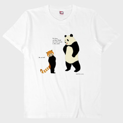 Tシャツ　パンダとレッサーパンダ 1枚目の画像