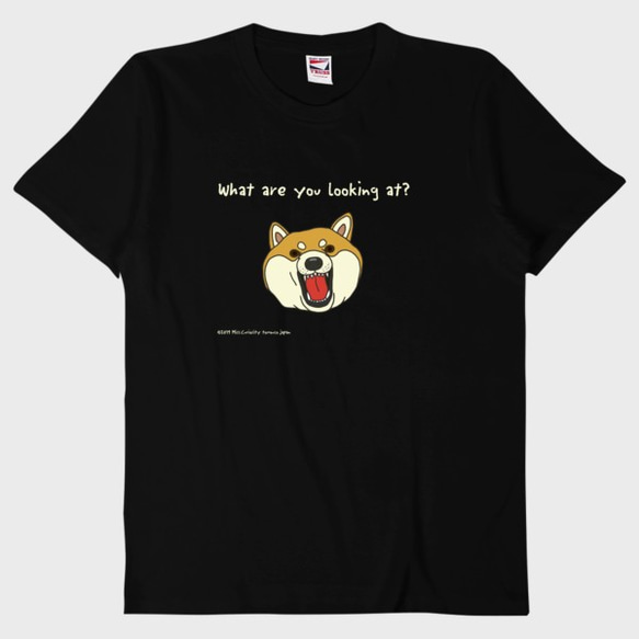 Tシャツ　柴犬　ブラック 1枚目の画像