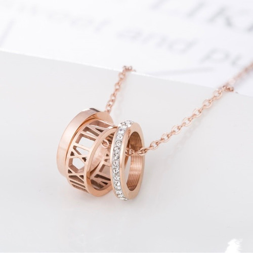 R63-750ゴールド シルバーネックレスと18kゴルドピンクリングセット R63-750ゴールド シルバーネックレスと18kゴルドピンクリングセット