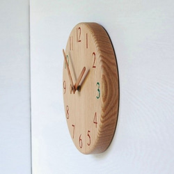 直径24.0cm おやつ時計 ｵｰｸ【2027】 4枚目の画像