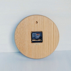 直径24.0cm おやつ時計 ｵｰｸ【2027】 5枚目の画像