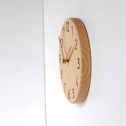 直径26.0cm 掛け時計 ｵｰｸ【2031】 4枚目の画像
